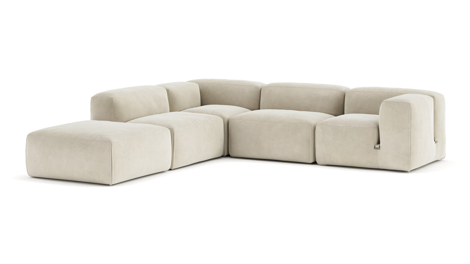 Le MuraEggshell Vegan Suede