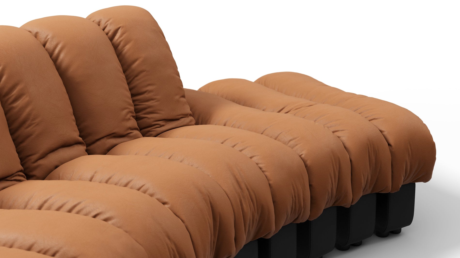 DS 600Vintage Tan and Black Vegan Leather