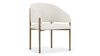 Esme - Oatmeal Brushed Weave and Brushed Brass - Image 2