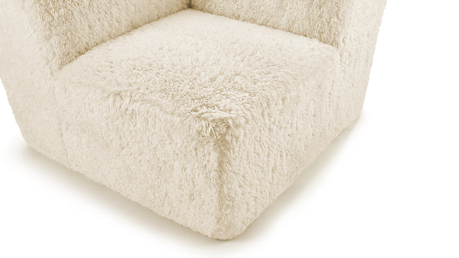 IonaIona - Iona Corner Module, White Long Hair Sherpa