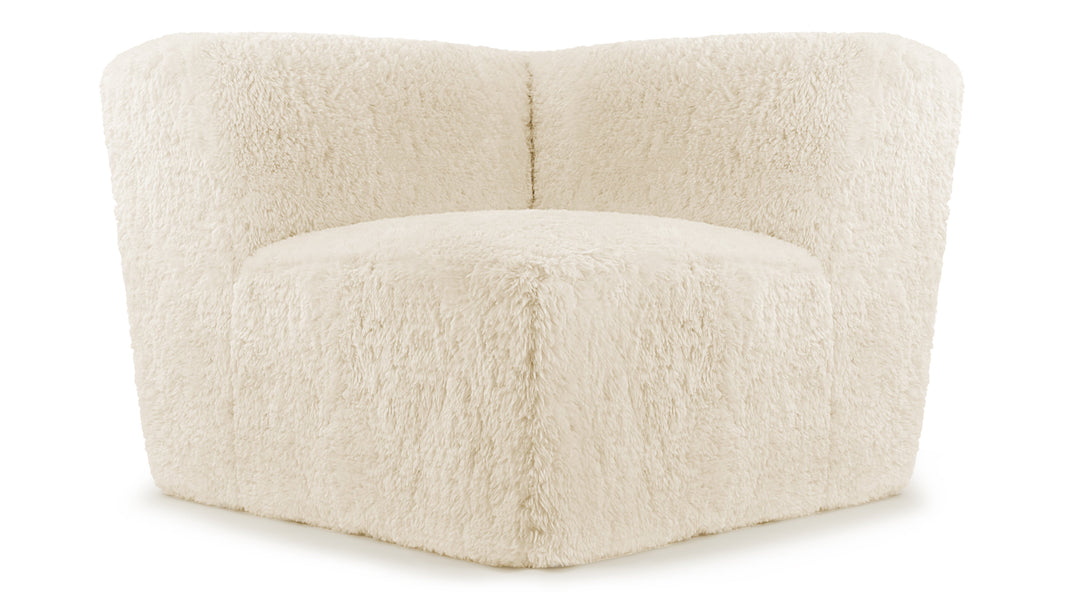 IonaIona - Iona Corner Module, White Long Hair Sherpa