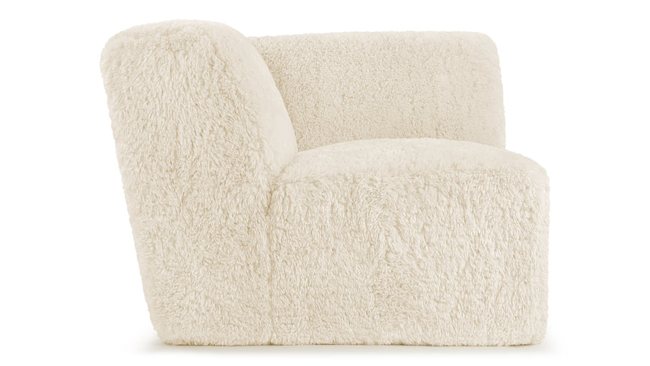 IonaIona - Iona Corner Module, White Long Hair Sherpa