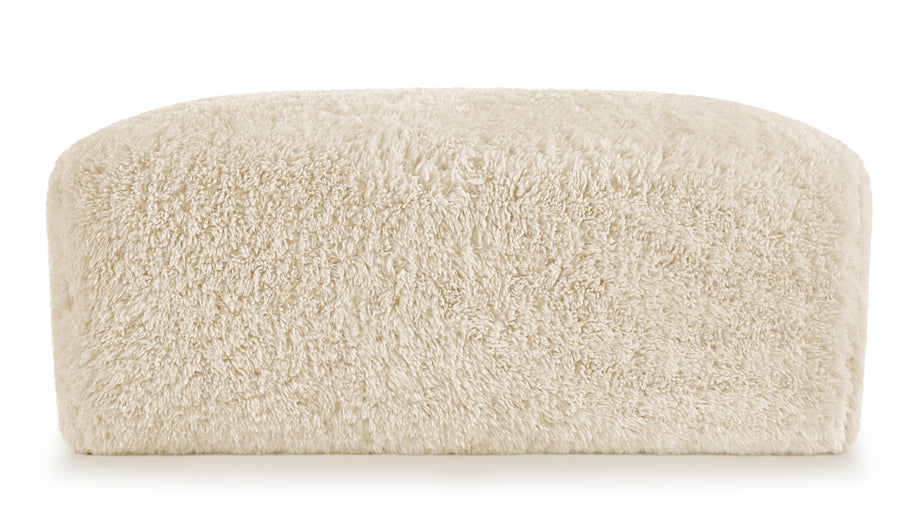 IonaIona - Iona Ottoman, White Long Hair Sherpa
