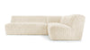 Iona - Iona - Iona Sectional, Right Corner, White Long Hair Sherpa - Image 1