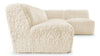 Iona - Iona - Iona Sectional, Right Corner, White Long Hair Sherpa - Image 3