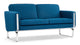 Jura - Jura - Jura Two Seater Sofa, Indigo Blue Wool - Image 2