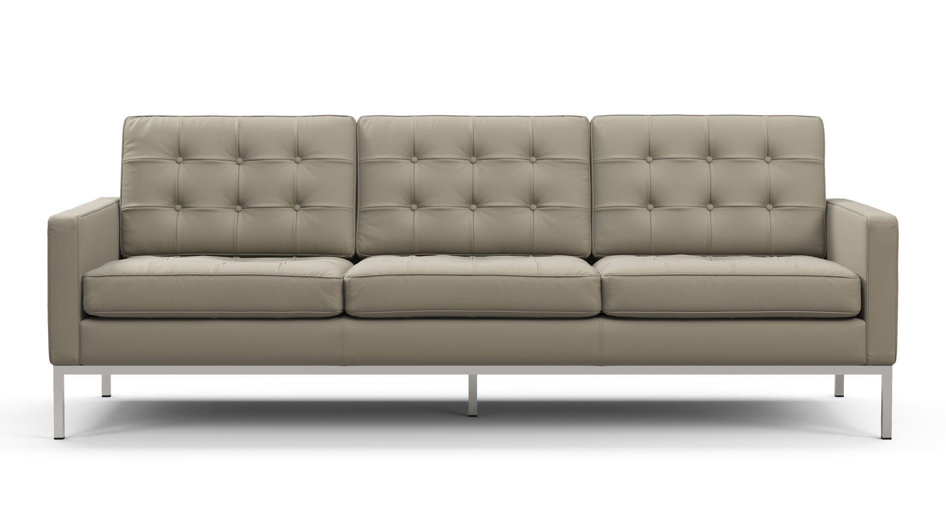 FlorenceBeige Gray Vegan Leather