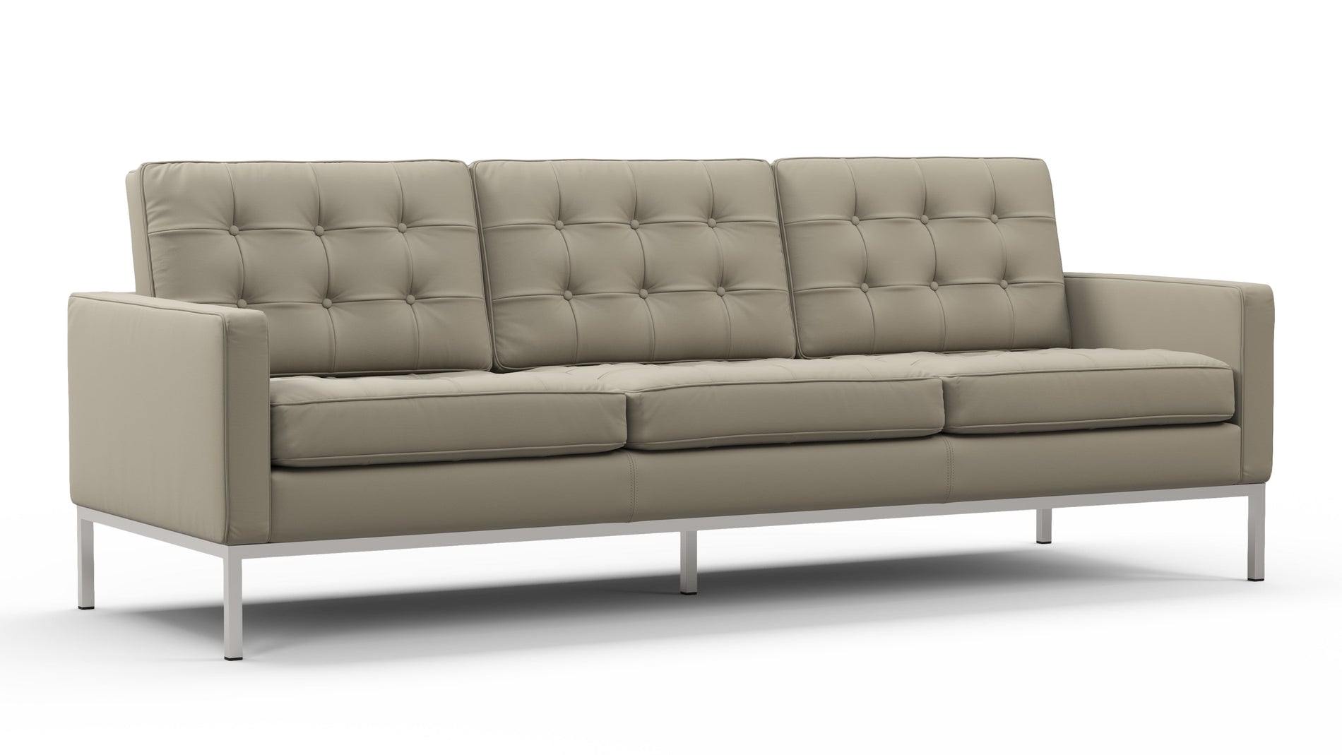FlorenceBeige Gray Vegan Leather