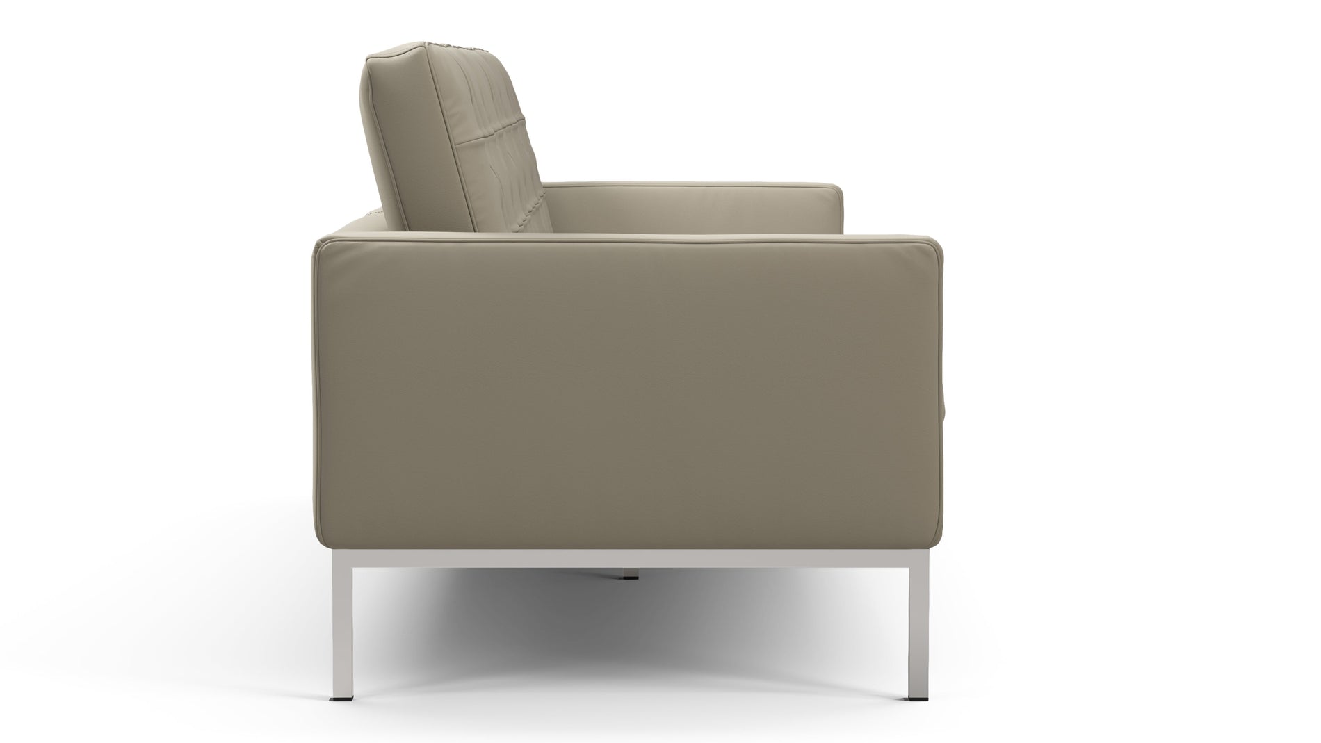 FlorenceBeige Gray Vegan Leather