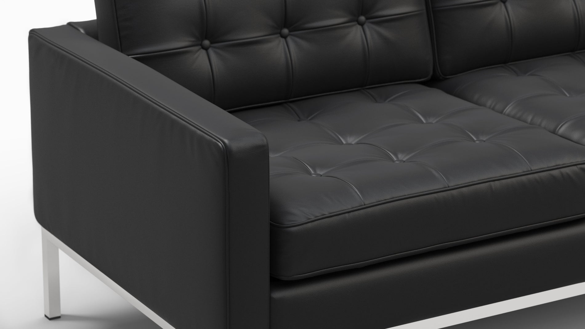 FlorenzVintage schwarzes veganes Leder