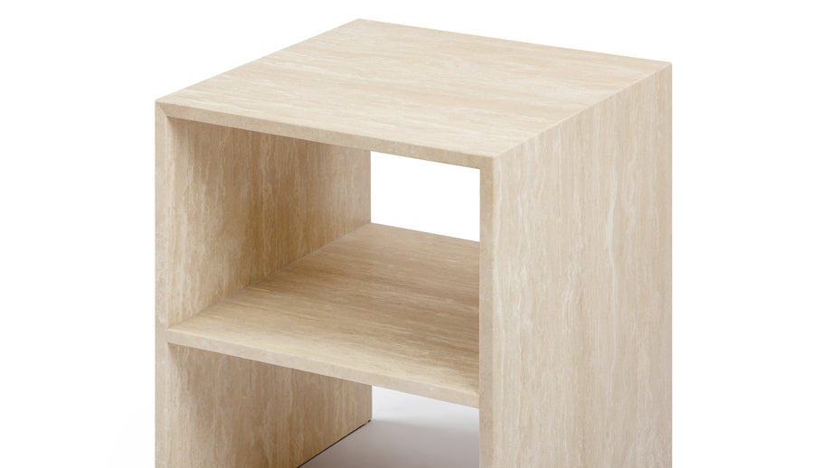 CologneCologne - Cologne Side Table, Travertine