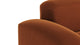 Muse - Muse - Muse Sectional, Small Left Corner, Burnt Orange Velvet - Image 5