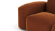 Muse - Muse - Muse Sectional, Small Left Corner, Burnt Orange Velvet - Image 6