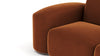 Muse - Muse - Muse Sectional, Small Left Corner, Burnt Orange Velvet - Image 6