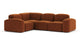 Muse - Muse - Muse Sectional, Small Left Corner, Burnt Orange Velvet - Image 2