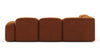 Muse - Muse - Muse Sectional, Small Left Corner, Burnt Orange Velvet - Image 4