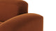 Muse - Muse - Muse Sectional, Small Right Corner, Burnt Orange Velvet - Image 5