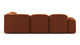 Muse - Muse - Muse Sectional, Small Right Corner, Burnt Orange Velvet - Image 4