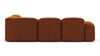 Muse - Muse - Muse Sectional, Small Right Corner, Burnt Orange Velvet - Image 4