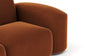 Muse - Muse - Muse Three Seater Sofa, Burnt Orange Velvet - Image 6