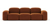 Muse - Muse - Muse Three Seater Sofa, Burnt Orange Velvet - Image 1