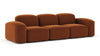 Muse - Muse - Muse Three Seater Sofa, Burnt Orange Velvet - Image 2