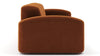 Muse - Muse - Muse Three Seater Sofa, Burnt Orange Velvet - Image 3