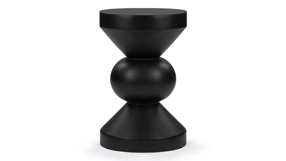 ChessChess - Chess Indoor/Outdoor Side Table, Black Concrete