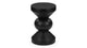Chess - Chess - Chess Indoor/Outdoor Side Table, Black Concrete - Image 2