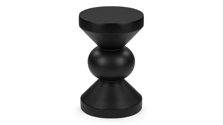 ChessChess - Chess Indoor/Outdoor Side Table, Black Concrete