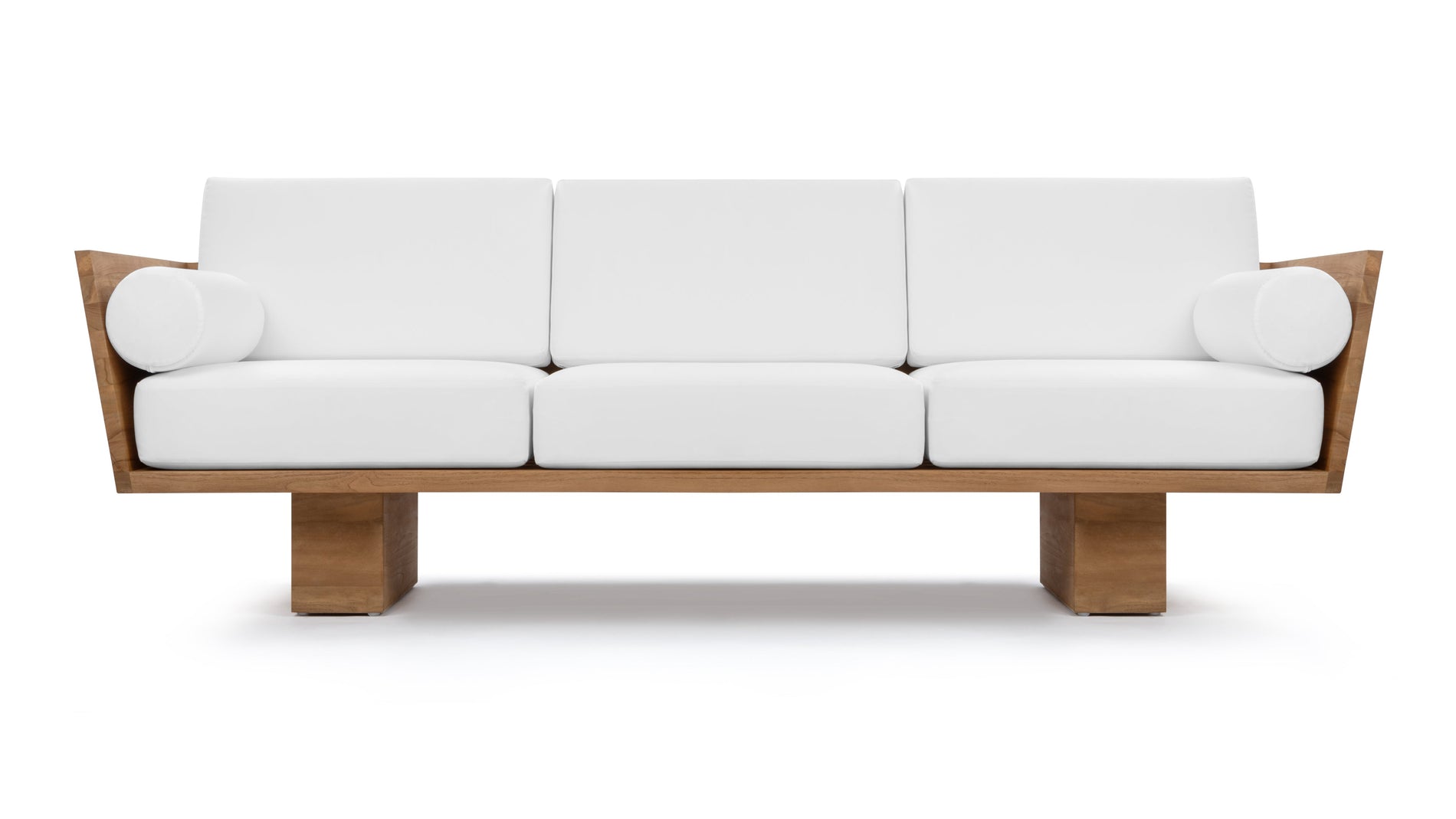 SueloNatural Teak with White Cushions