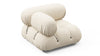 Bellini Module - Cream Chunky Performance Weave (Outdoor) - Image 3