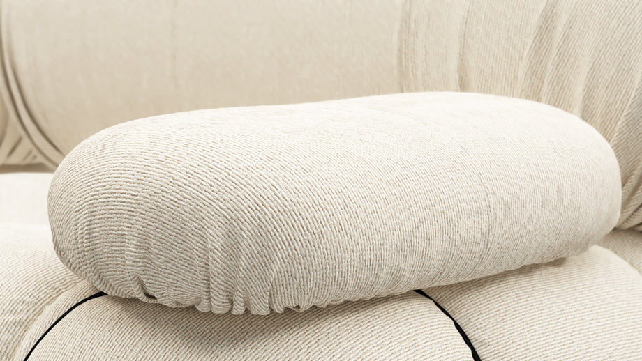 Sofá BelliniCream Chunky Performance Weave (Outdoor)