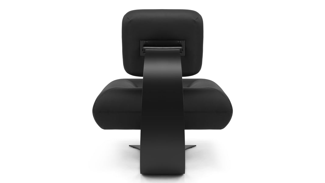 AltaAlta - Alta Lounge Chair, Black Vegan Leather