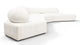 On the Rocks - On the Rocks - On the Rocks Sofa, Right Corner, White Textured Chenille - Image 3