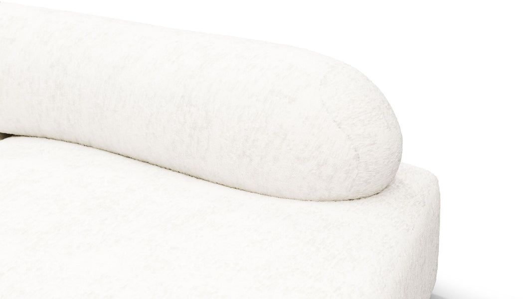 On the RocksOn the Rocks - On the Rocks Sofa, Small, White Textured Chenille