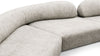 On the Rocks - On the Rocks - On the Rocks Sofa, U Shape, Dove Textured Chenille - Image 8