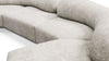 On the Rocks - On the Rocks - On the Rocks Sofa, U Shape, Dove Textured Chenille - Image 9