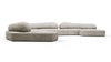 On the Rocks - On the Rocks - On the Rocks Sofa, U Shape, Dove Textured Chenille - Image 3