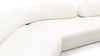 On the Rocks - On the Rocks - On the Rocks Sofa, U Shape, White Textured Chenille - Image 8