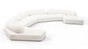 On the Rocks - On the Rocks - On the Rocks Sofa, U Shape, White Textured Chenille - Image 4