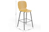 Aarhus ginger counter stool angled product shot on white background, modern seating for contemporary areas, offices, and workspaces