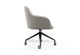Aarhus Contour Task Chair in beige on a clean white background, featuring a moulded-foam seat and backrest with fabric upholstery, gas-lift height adjustment and a black 4-star base with PU castors. This modern ergonomic task chair delivers comfort, mobility and contemporary style for home offices and commercial workspaces.