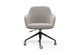 Aarhus Contour Task Chair in beige on a clean white background, featuring a moulded-foam seat and backrest with fabric upholstery, gas-lift height adjustment and a black 4-star base with PU castors. This modern ergonomic task chair delivers comfort, mobility and contemporary style for home offices and commercial workspaces.