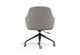 Aarhus Contour Task Chair in beige on a clean white background, featuring a moulded-foam seat and backrest with fabric upholstery, gas-lift height adjustment and a black 4-star base with PU castors. This modern ergonomic task chair delivers comfort, mobility and contemporary style for home offices and commercial workspaces.