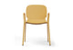 Aarhus Bistro Arm Chair by Quell Design – a modern Scandinavian-style chair in ginger with an ergonomic moulded polypropylene seat and integrated curved armrests. Supported by slim black powder-coated steel legs, this elegant and durable chair is ideal for collaborative offices, cafés, and contemporary dining spaces, blending comfort, functionality, and minimalist design.