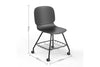 A black Aarhus Eiffel Task / Education Chair with dimensions indicated on a white background. The dimensions are width 490mm, depth 510mm, and height 830mm.