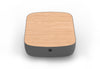 Byorne Modular Coffee Table upholstered in premium linen fabric, available in dusty teal, dark grey and pebble grey. Designed to complement modular seating layouts, it features durable injection-moulded nylon legs for a lightweight yet stable base, integrated USB charging for convenient connectivity and a clean contemporary aesthetic suited to a variety of interiors.