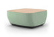 Byorne Modular Coffee Table upholstered in premium linen fabric, available in dusty teal, dark grey and pebble grey. Designed to complement modular seating layouts, it features durable injection-moulded nylon legs for a lightweight yet stable base, integrated USB charging for convenient connectivity and a clean contemporary aesthetic suited to a variety of interiors.