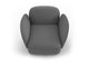Byorne Armchair upholstered in premium fabric, available in dusty teal, dark grey and pebble grey, featuring generous proportions for lasting comfort and a refined, modern silhouette. Built with a welded steel internal frame and moulded foam cushioning for durability and support, it is finished with injection moulded nylon legs and designed to integrate seamlessly into flexible modular seating layouts.
